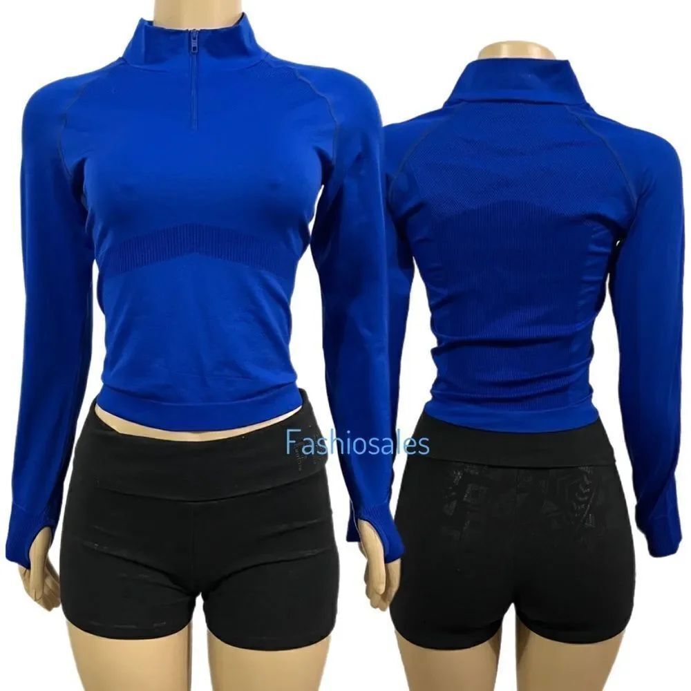 Victorias Secret Pink Active Seamless 1/4 zip sport Pullover thumb holes